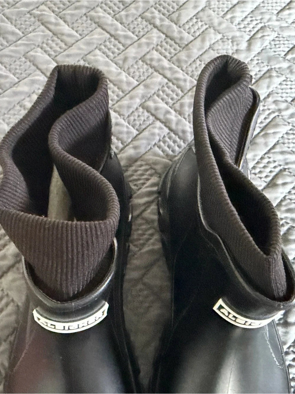 Men's Black Waterproof Chelsea-Style Rain & Snow Boots